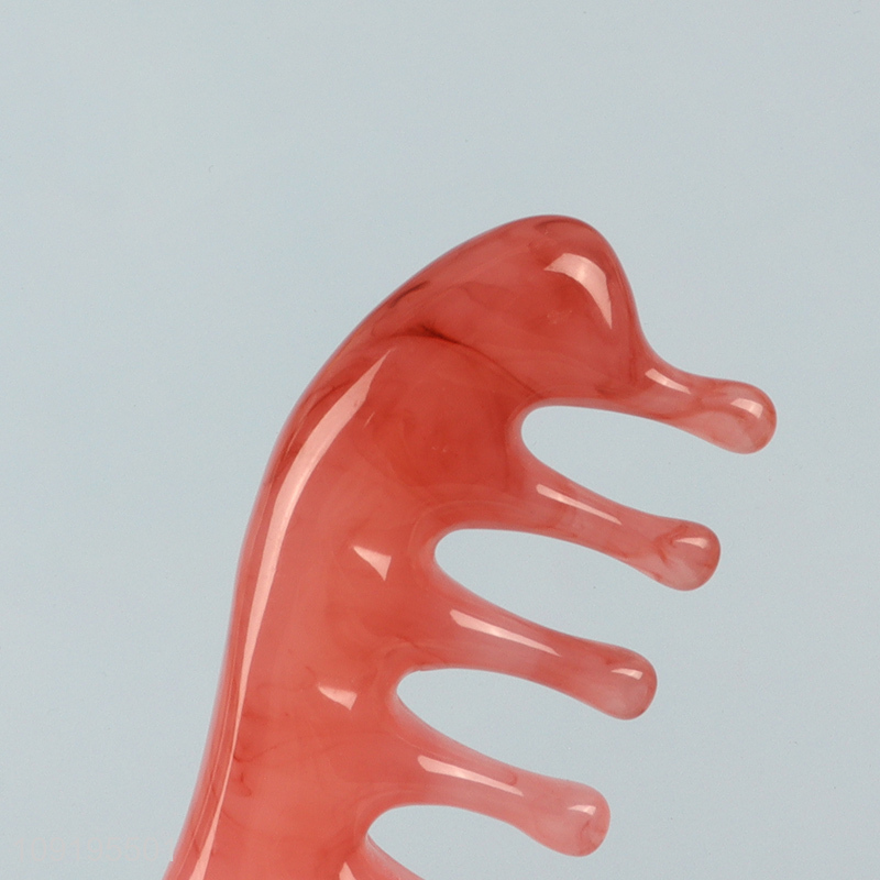 Low price wide teeth scalp head massager scraping board for sale