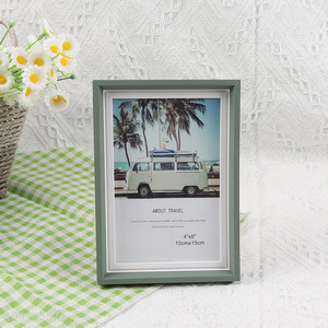 Hot selling rectangle plastic 4*6inch photo frame picture frame for home decor