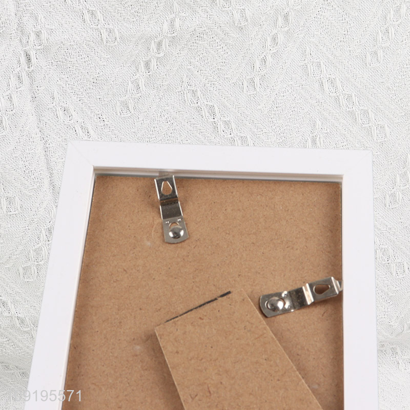 Hot selling rectangle plastic 4*6inch photo frame picture frame for home decor