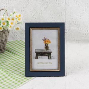 Yiwu market desktop standing 4*6inch photo frame picture frame for family
