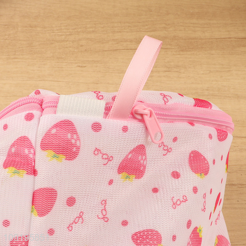 Low price polyester mesh laundry bags underwear bra bag for washing machine