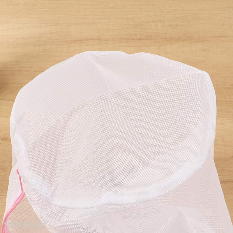 Hot selling polyester mesh washing machine laundry bag with zipper