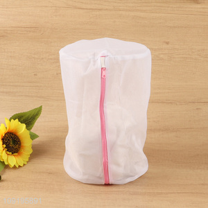 Hot selling polyester mesh washing machine laundry bag with zipper