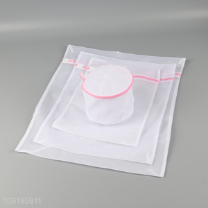 Best selling 4pcs polyester mesh laundry bag for washing machine