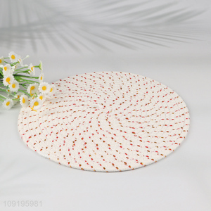 China products round household cotton thread hot pad pot holder