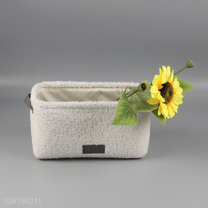Top quality household polyester storage basket with handle