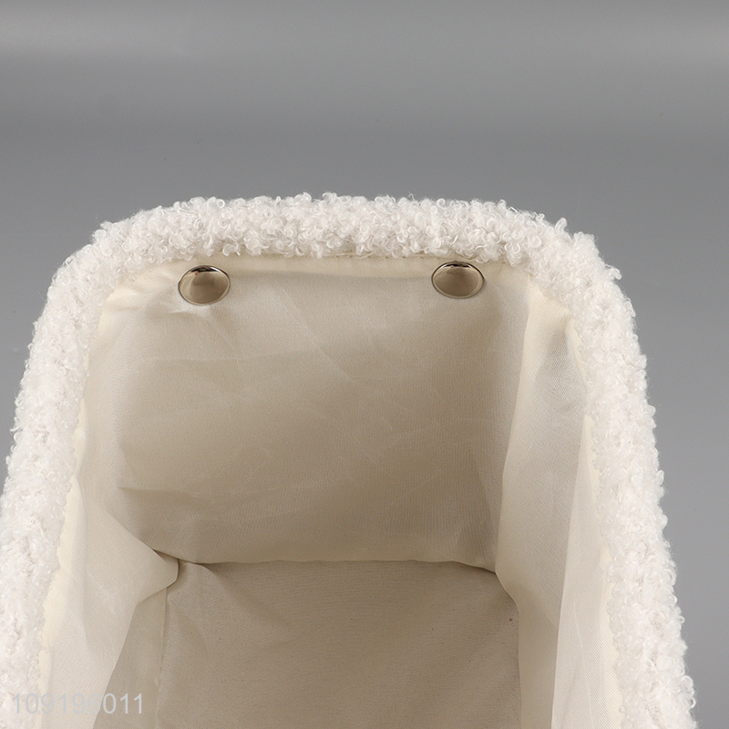 Top quality household polyester storage basket with handle