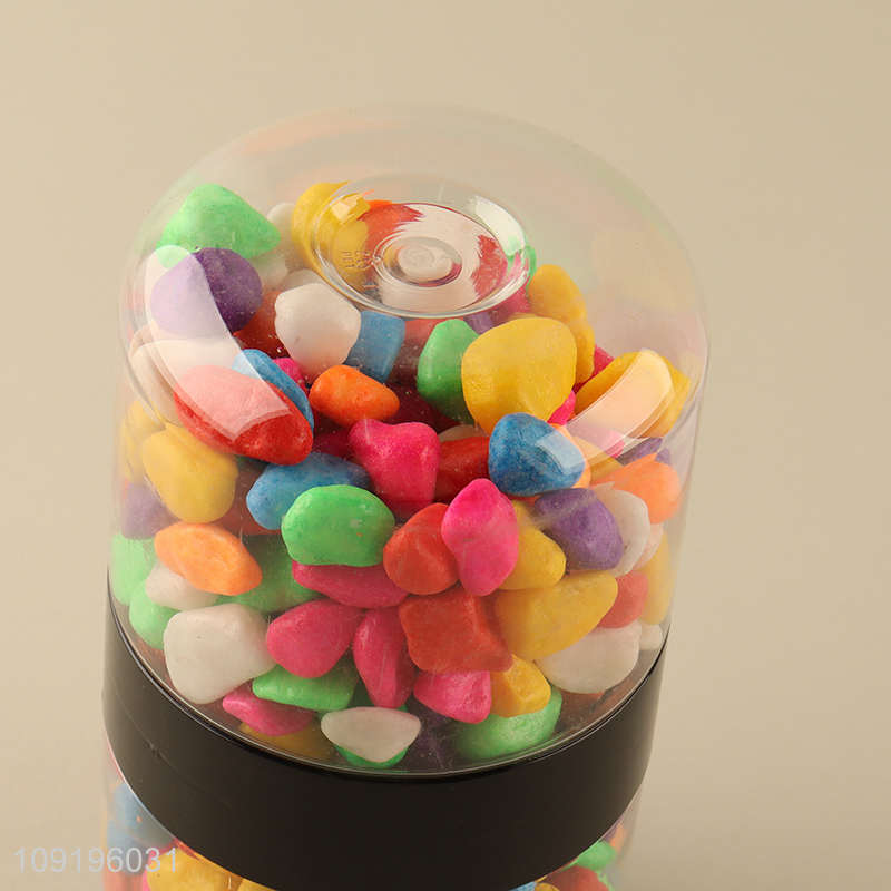 Factory Price 10-12mm Colored Rive Socks Fish Tank Filler Stones Mix Colors