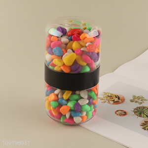 Factory Price 10-12mm Colored Rive Socks Fish Tank Filler Stones Mix Colors