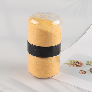 Custom No.6 Colored Sand Terrarium Centerpiece Saffron Yellow Colored Sand