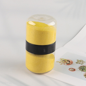 Wholesale No.6 Colored Sand Vase Filler Event Decor Yolk Yellow Colored Sand