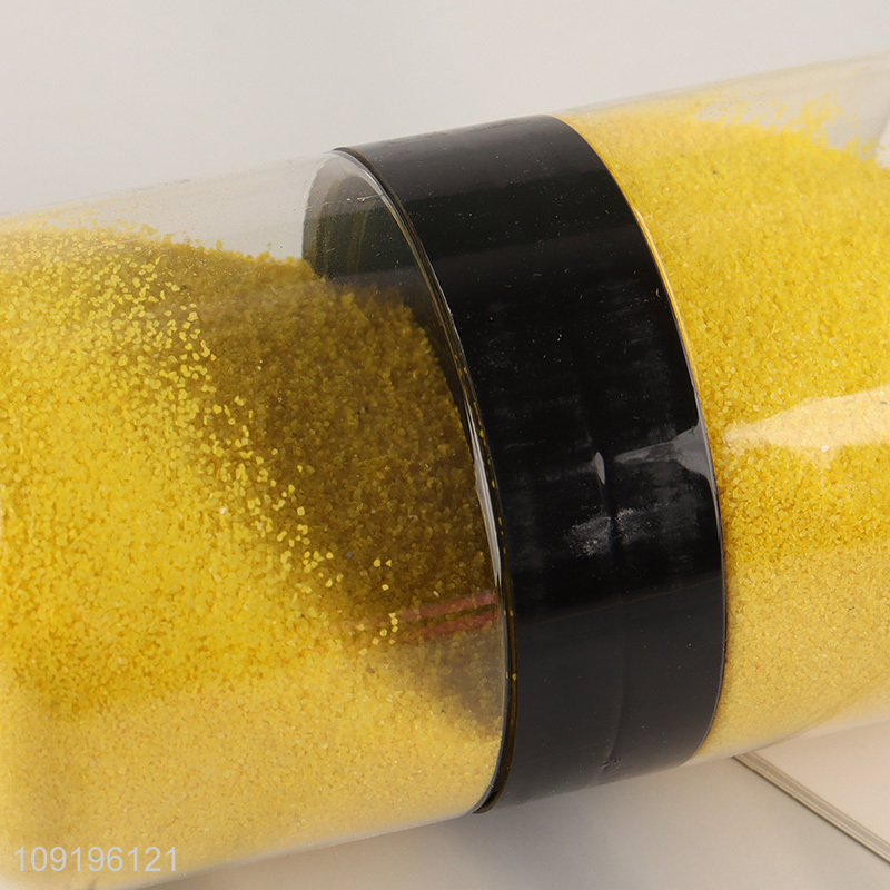 Wholesale No.6 Colored Sand Vase Filler Event Decor Yolk Yellow Colored Sand
