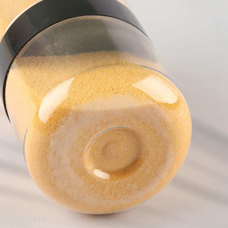 Custom No.6 Colored Sand Terrarium Centerpiece Saffron Yellow Colored Sand