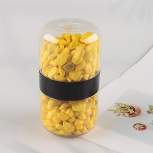 Online Wholesale 10-12mm Colored Rive Socks Fish Tank Filler Stones Yolk Color