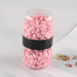 New Arrival 10-12mm Colored Rive Socks Fish Tank Filler Stones Light Pink