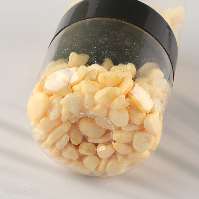 Hot Selling 10-12mm Colored Rive Socks Fish Tank Filler Stones Light Salmon