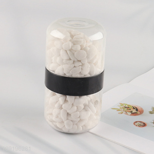 Factory Price 10-12mm Colored Rive Socks Fish Tank Filler Stones White Color