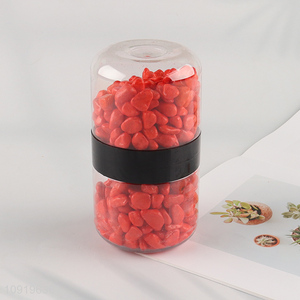 Factory Supply 10-12mm Colored Rive Socks Fish Tank Filler Stones Bright Red