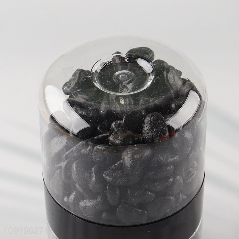 High Quality 10-12mm Colored Rive Socks Fish Tank Filler Stones Black Color