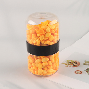 China Imports 10-12mm Colored Rive Socks Fish Tank Filler Stones Saffron Yellow