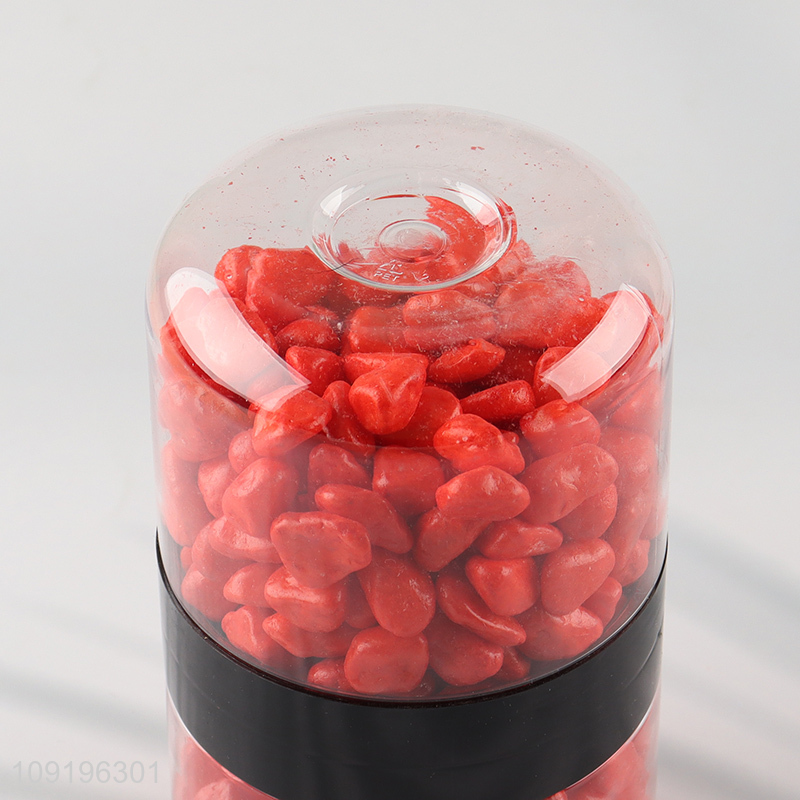 Factory Supply 10-12mm Colored Rive Socks Fish Tank Filler Stones Bright Red