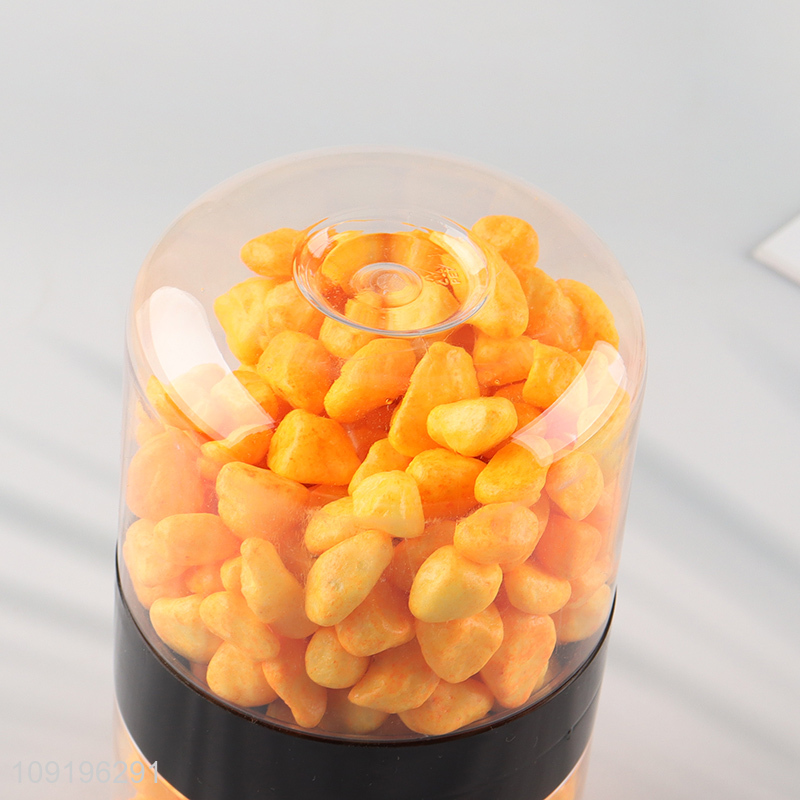 China Imports 10-12mm Colored Rive Socks Fish Tank Filler Stones Saffron Yellow