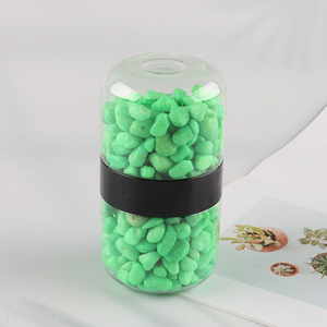 New Arrival 10-12mm Colored Rive Socks Fish Tank Filler Stones Light Green