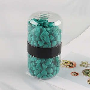 New Product 10-12mm Colored Rive Socks Fish Tank Filler Stones Dark Green