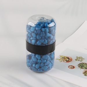 Hot Selling 10-12mm Colored Rive Socks Fish Tank Filler Stones Dark Blue