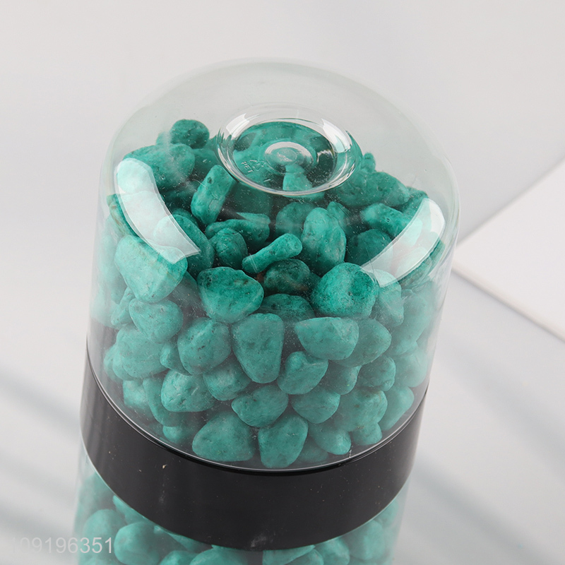 New Product 10-12mm Colored Rive Socks Fish Tank Filler Stones Dark Green