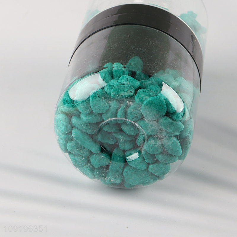 New Product 10-12mm Colored Rive Socks Fish Tank Filler Stones Dark Green