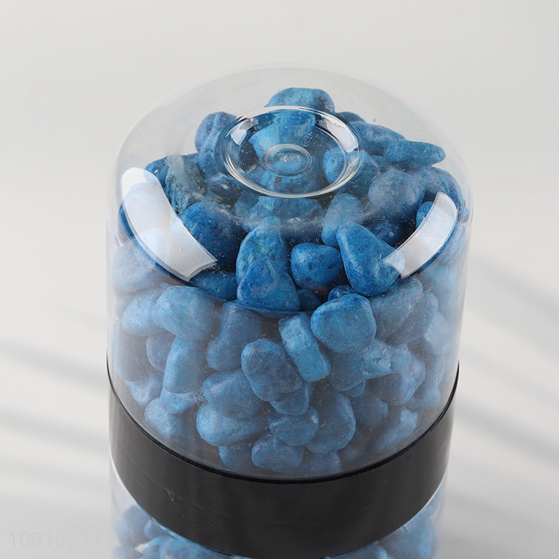 Hot Selling 10-12mm Colored Rive Socks Fish Tank Filler Stones Dark Blue