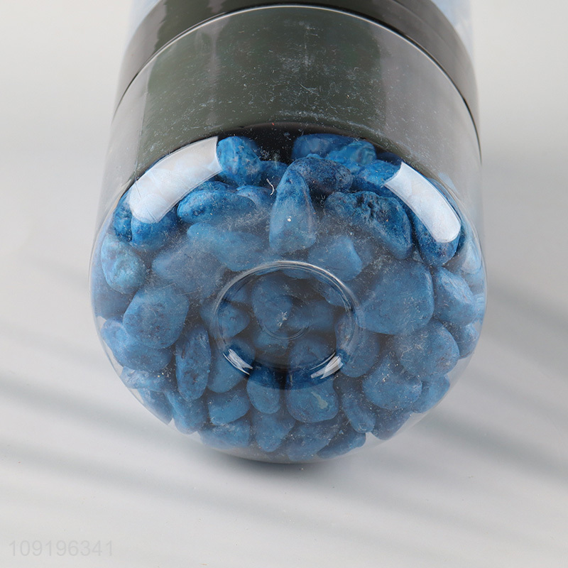 Hot Selling 10-12mm Colored Rive Socks Fish Tank Filler Stones Dark Blue