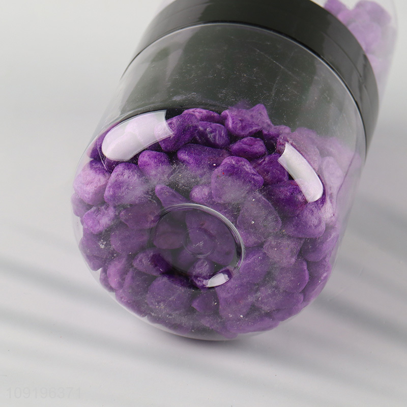 Factory Price 10-12mm Colored Rive Socks Fish Tank Filler Stones Purple Color