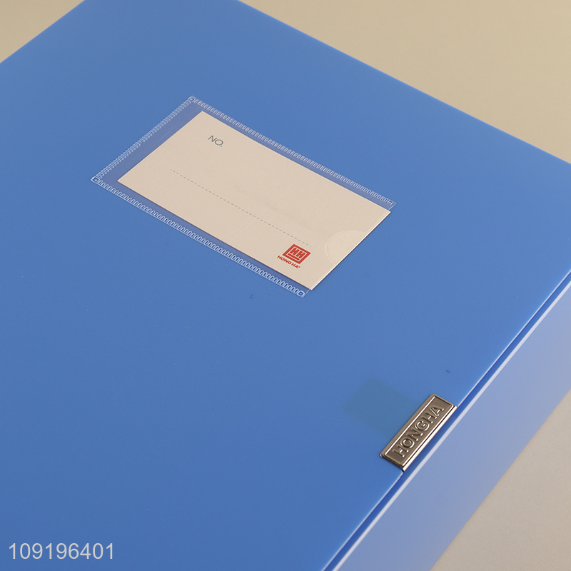 Onine Wholesale A4 Storage File Box Plastic Archives Case with Lid