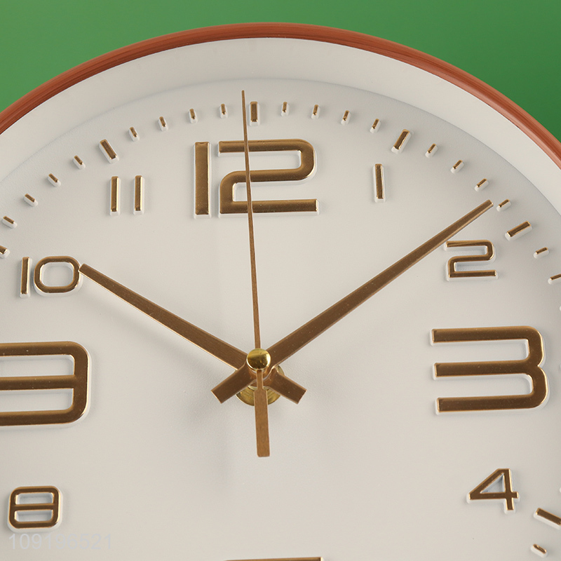 Good Quality Round Plastic Wall Clock for Living Room Decoration