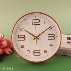 Good Quality Round Plastic Wall Clock for Living Room Decoration