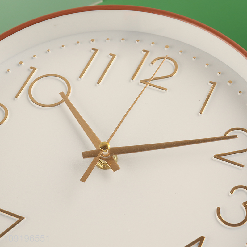 New Product Round Wall Clock Battery Operated Analog Wall Clock