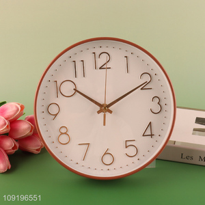 New Product Round Wall Clock Battery Operated Analog Wall Clock