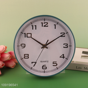 Hot Selling Round Silent Plastic Wall Clock for Home Decoration