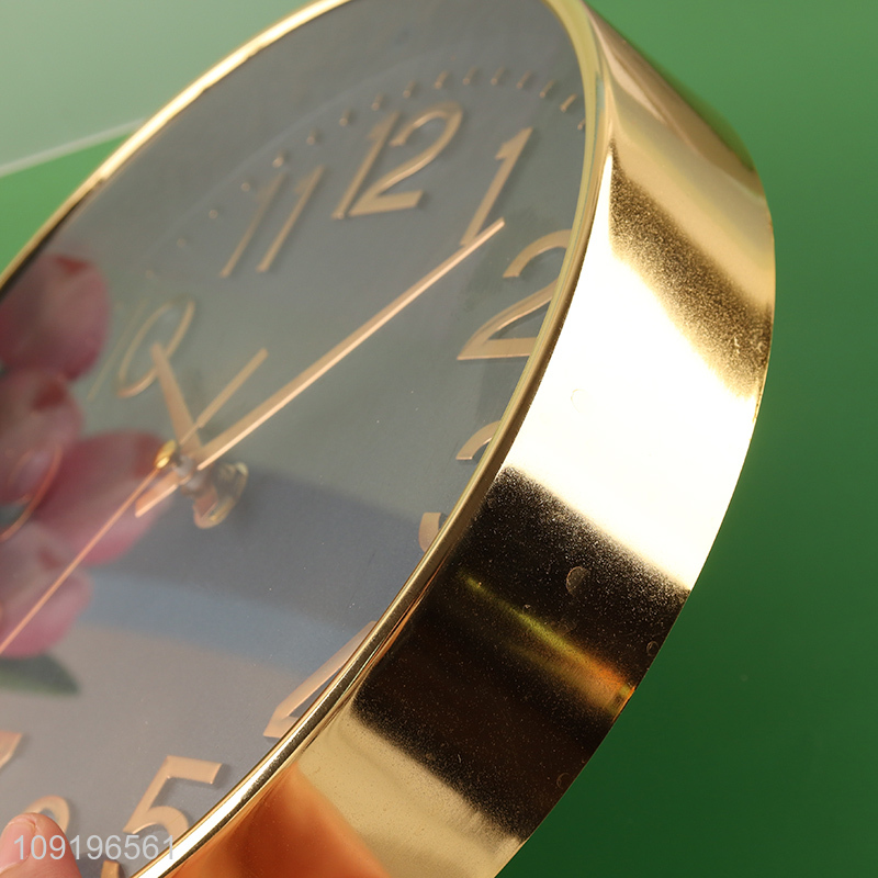 High Quality Round Quartz Wall Clock for Home Kitchen Bedroom