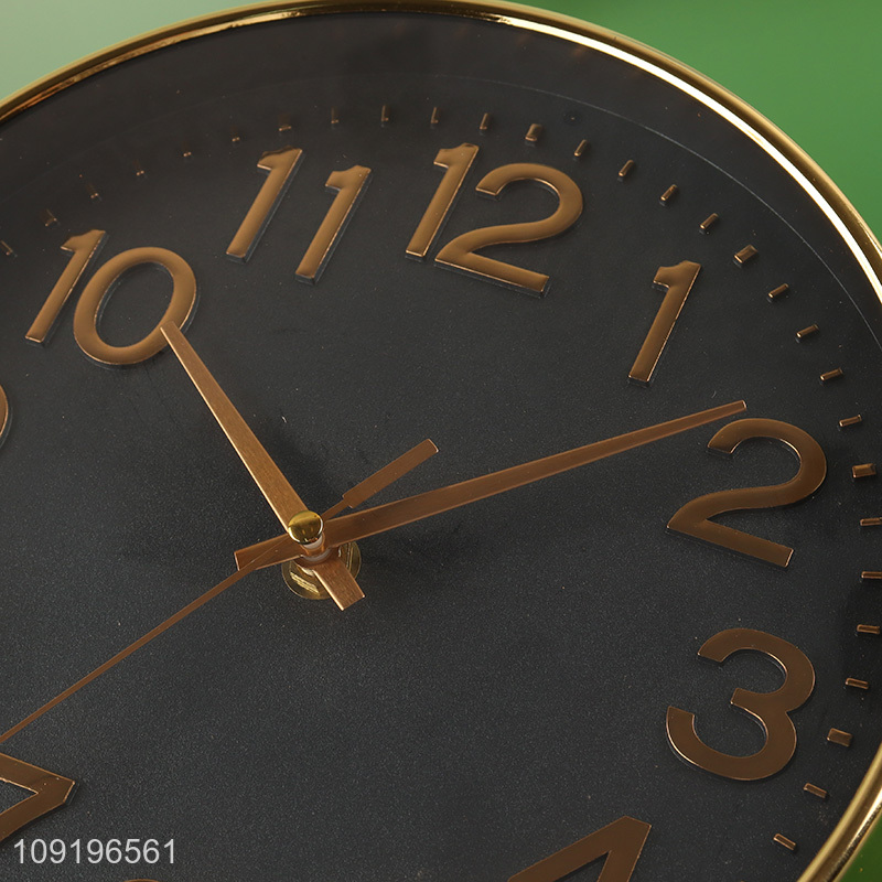 High Quality Round Quartz Wall Clock for Home Kitchen Bedroom