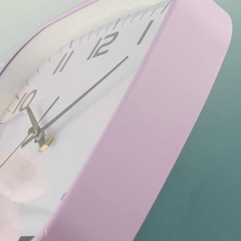 Good Quality Square Battery Operated Silent Plastic Wall Clock