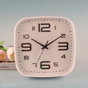 New Arrival Square Plastic Wall Clock for Living Room Decoration