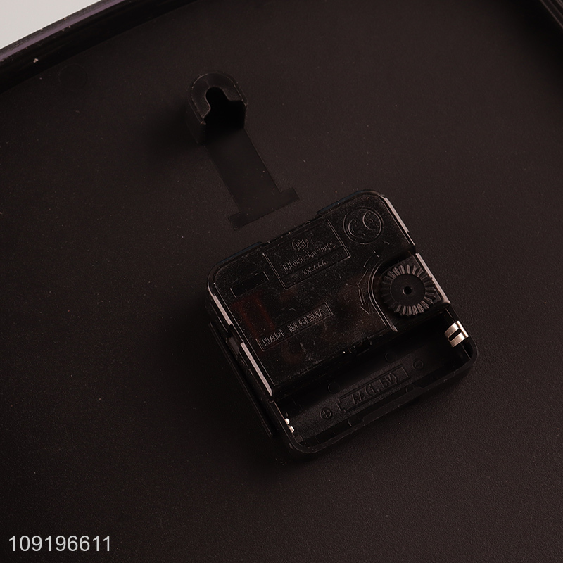 Good Quality Square Battery Operated Silent Plastic Wall Clock