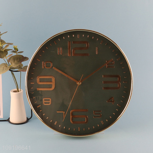 New Product Round Silent Plastic Wall Clock for Home Decoration