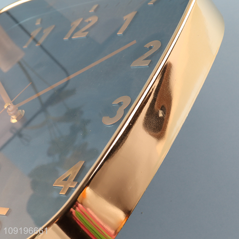 Factory Price Square Quartz Wall Clock for Home Kitchen Bedroom