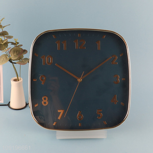 Factory Price Square Quartz Wall Clock for Home Kitchen Bedroom