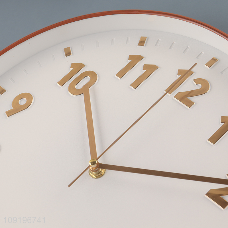 High Quality Round Silent Plastic Wall Clock for Home Decoration