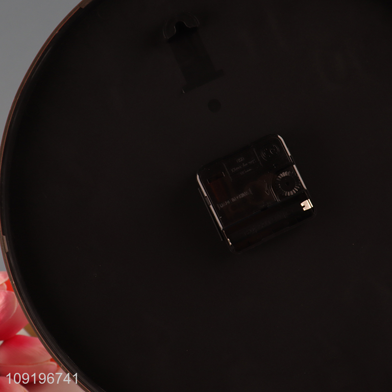 High Quality Round Silent Plastic Wall Clock for Home Decoration